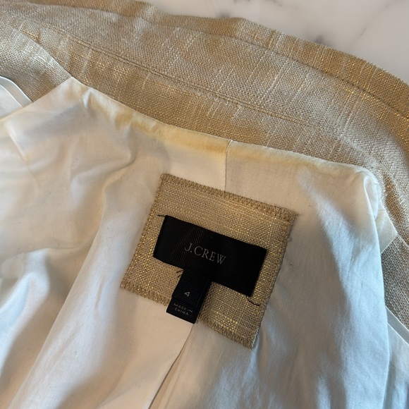 J.Crew Linen Metallic Blazer - Picture 12 of 12